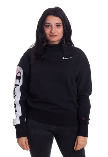 Champion - Recycle Fleece High Neck Brand Manifesto Blk - Sweater