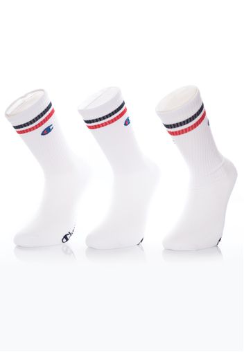 Champion - Crew Pack Of 3 Wht / Wht / Wht - Socken