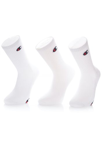 Champion - Crew Pack Of 3 Wht / Wht / Wht - Socken