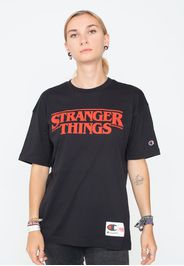 Champion X Stranger Things - Crewneck Black Beauty - - T-Shirts