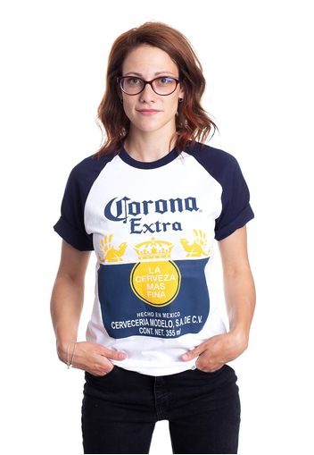 Corona - Corona Extra Label White/Navy - - T-Shirts