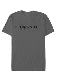Crownshift - Logo Grey - T-Shirt - Grau - L - 100% Baumwolle,Jersey