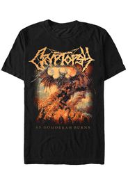Cryptopsy - As Gomorrah Burns - T-Shirt - Schwarz - M - 100% Baumwolle,Jersey