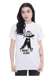 Dancitee - I Want To Leave Reflective White - - T-Shirts