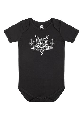 Dark Funeral - Logo Babygrow Black/White - Kinder