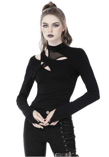 Dark In Love - Punk Rock Sexy Hollow Out Black - Tops