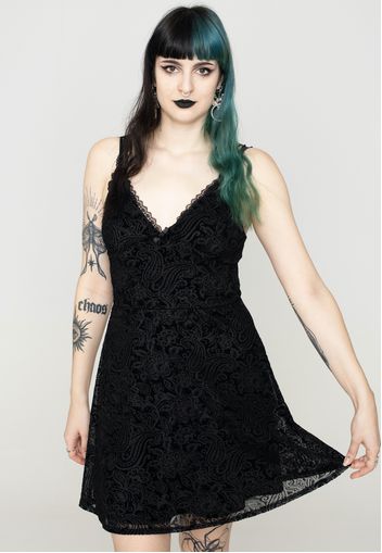 Dark Moon - Jennifer Burnout Velvet Mini - Kleider