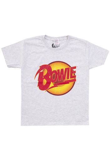 David Bowie - Vintage Diamond Dogs Logo Kids Heather - - Kinder