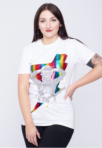 David Bowie - Holographic Bolt White - - T-Shirts