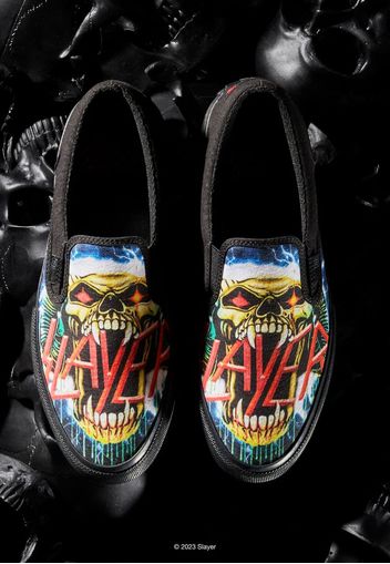 Dc X Slayer - Manual Black/Black/Green - Slip Ons