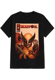 Deadpool - Deadpool 3: Deadpool Kisses To Wolverine - T-Shirt - Schwarz - M - 100% Baumwolle,Jersey