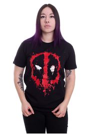 Deadpool - Splat Face - - T-Shirts