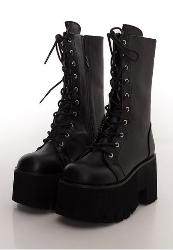 Demonia - Ashes 105 Chunky Heel Black - Stiefel