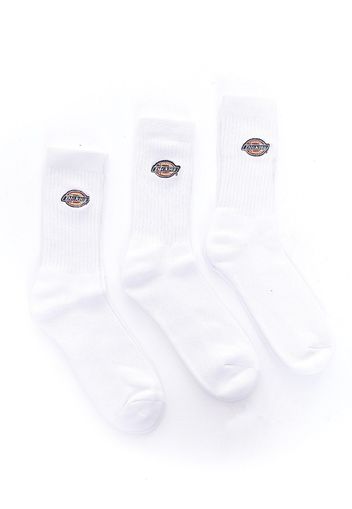 Dickies - Valley Grove Pack Of 3 Embroided White - Socken