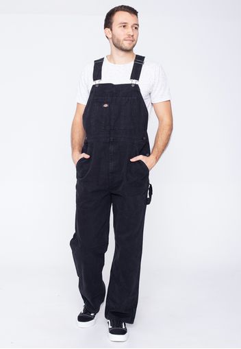 Dickies - Duck Canvas Bib Stone Washed Black - Hosen