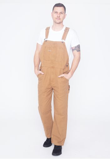 Dickies - Duck Canvas Bib Stone Washed Brown Duck - Hosen