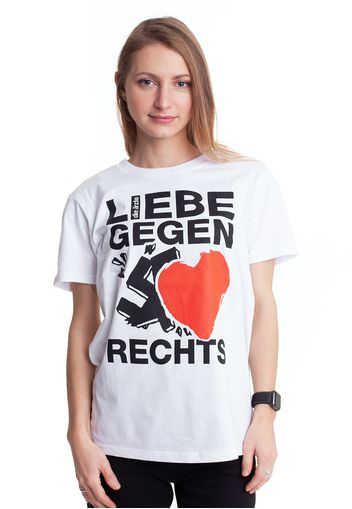 Die Ärzte - Liebe Gegen Rechts White - T - T-Shirts