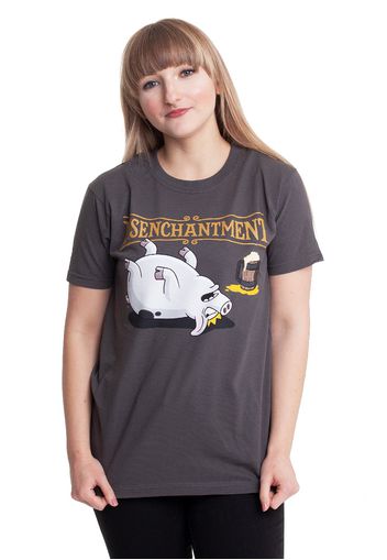 Disenchantment - Pig Charcoal Grey - - T-Shirts