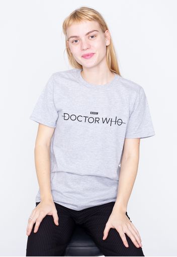 Doctor Who - Logo Grey - - T-Shirts