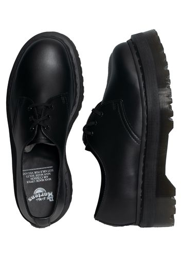 Dr. Martens - V 1461 Quad Mono Black Felix Rub Off - Stiefel