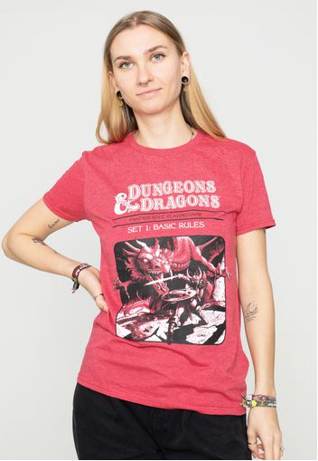 Dungeons & Dragons - Dragon Slayer Red - - T-Shirts