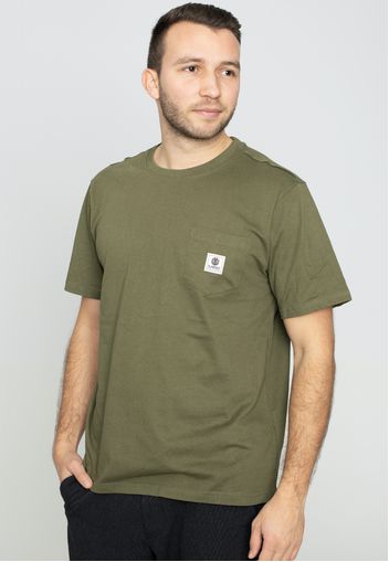 Element - Basic Pocket Label Army - - T-Shirts