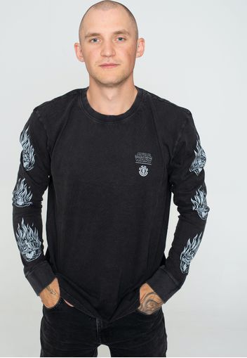 Element X Star Wars - Deathstar Washed Black - Longsleeves