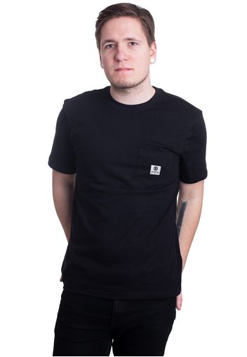 Element - Basic Pocket Label S Flint Black - - T-Shirts