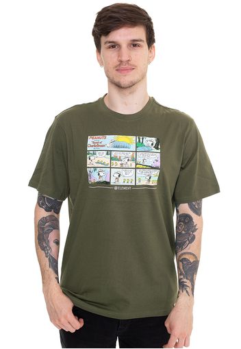 Element - Peanuts Camper Army - - T-Shirts