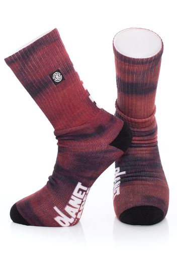 Element - Pota Skate Red Tie Dye - Socken