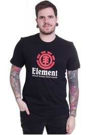 Element - Vertical Flint Black - - T-Shirts