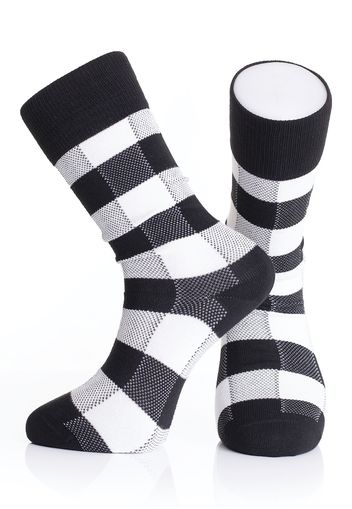 Fred Perry - Tonal Check Black - Socken