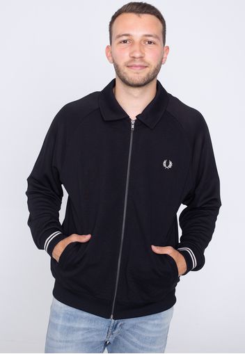 Fred Perry - Pique Texture Track Black - Jacken