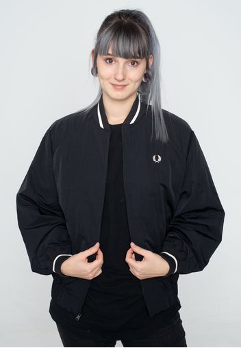 Fred Perry - Padded Bomber Black - Jacken