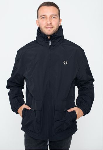 Fred Perry - Patch Pocket Zip Through Navy - Jacken