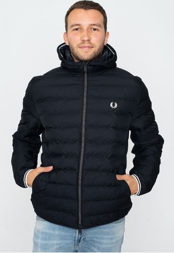 Fred Perry - Hooded Insulated Black - Jacken