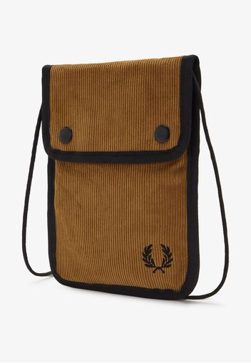 Fred Perry - Branded Cord Caramel - Taschen