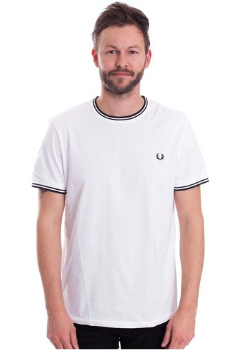 Fred Perry - Twin Tipped White - - T-Shirts