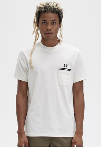 Fred Perry - Twin Tipped Pocket Ecru - - T-Shirts