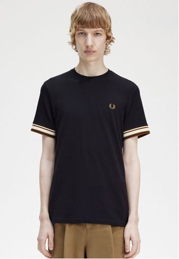 Fred Perry - Bold Tipped Pique Black - - T-Shirts