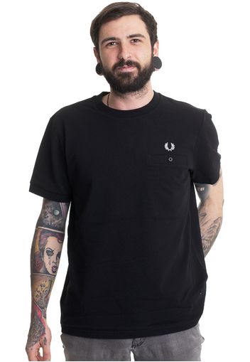 Fred Perry - Pocket Detail Pique Black - - T-Shirts