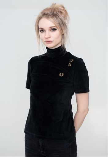 Fred Perry - Velour Black - - T-Shirts