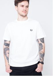Fred Perry - Crew Neck Snow White - - T-Shirts