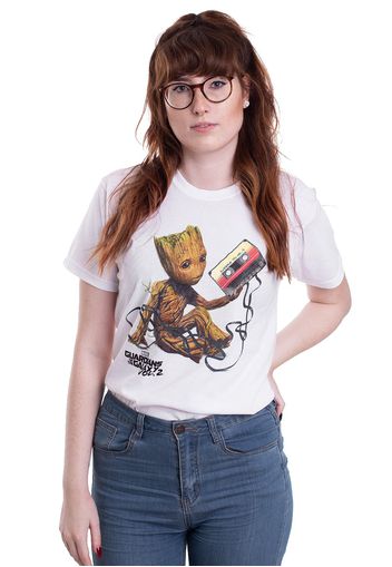 Guardians Of The Galaxy - Groot And Tape White - - T-Shirts