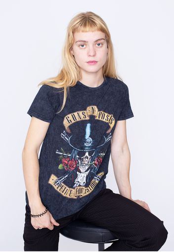 Guns N' Roses - Appetite Washed Dip-Dye Mineral Wash - - T-Shirts