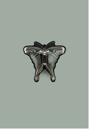 Hellbunny - Gaia Moth Multi - Pin - Grün - Onesize - Emaille
