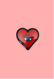 Hellbunny - Heart Multi - Pin - Rot - Onesize - Emaille