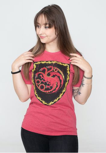 House Of The Dragon - Targaryen Crest Red - - T-Shirts