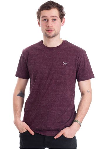 Iriedaily - Chamisso Maroon Melange - - T-Shirts