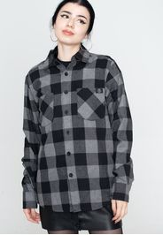 Ironnail - Hooft Black/Charcoal Flanell - Hemden